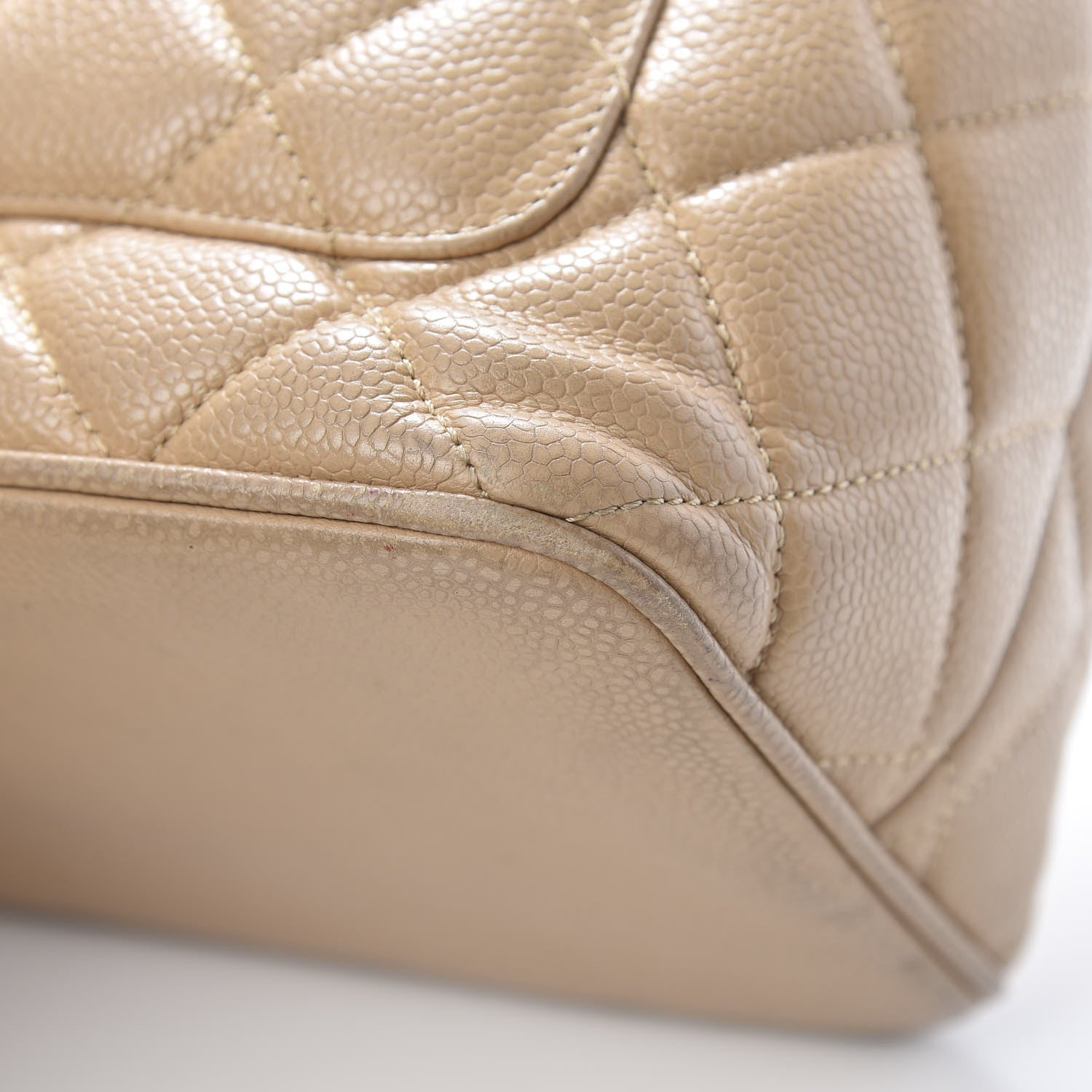 Chanel Caviar Quilted Medallion Tote Beige 11 of 16
