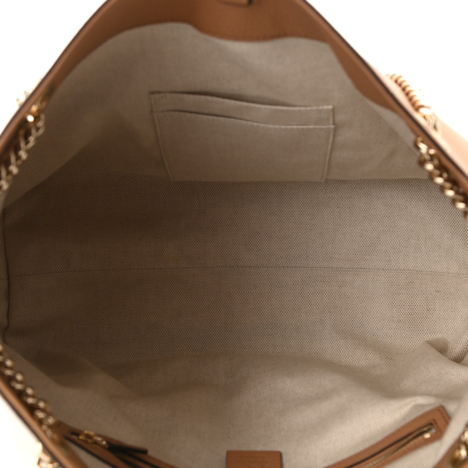 Gucci Pebbled Calfskin Medium Soho Chain Shoulder Bag Camelia 5 of 10