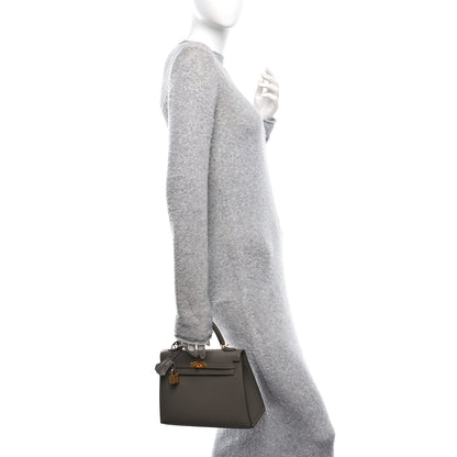 Hermes Epsom Kelly Sellier 25 Etain 2 of 14