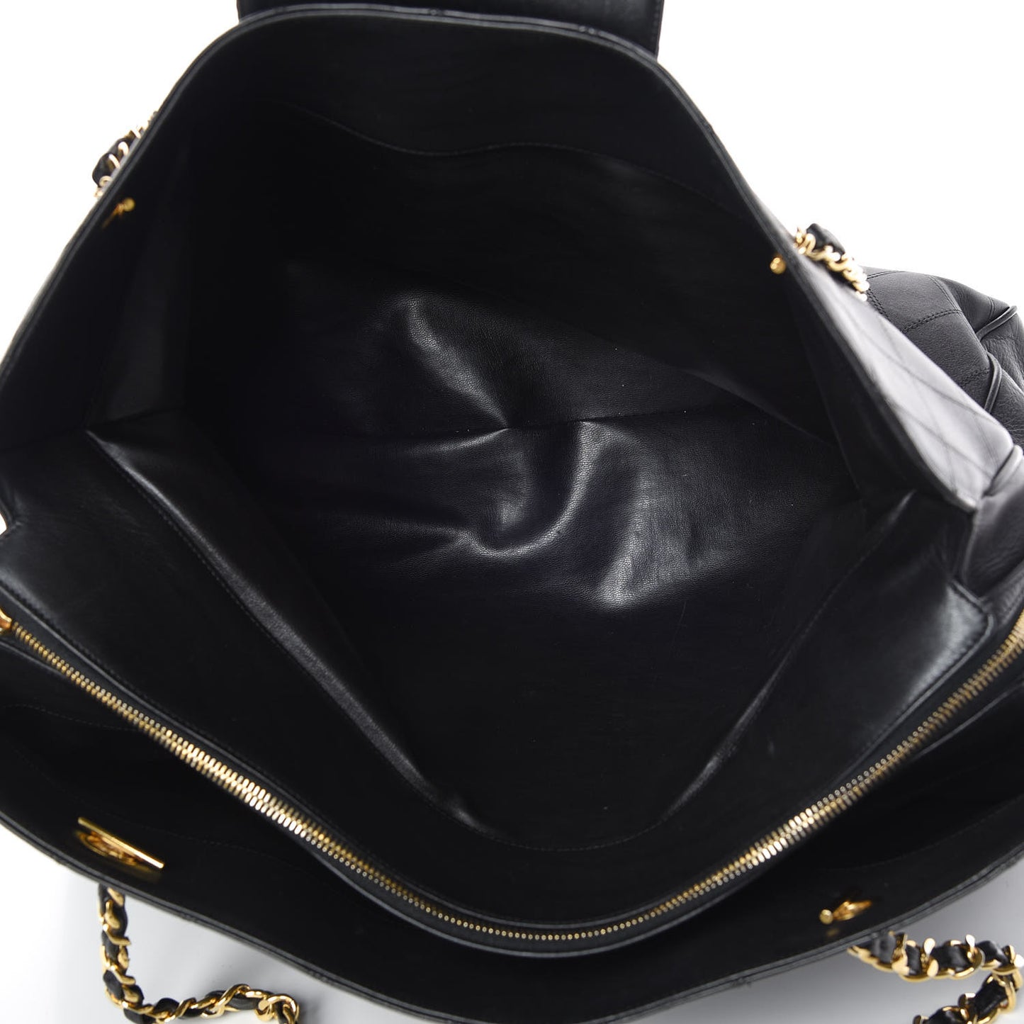 Calfskin Stitched XL Weekender Black