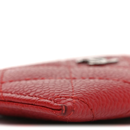 Chanel Caviar Quilted Card Holder Red 9 of 11