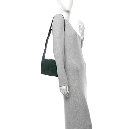 Bottega Veneta Lambskin Maxi Intrecciato Cassette Crossbody Bag Raintree 2 of 13