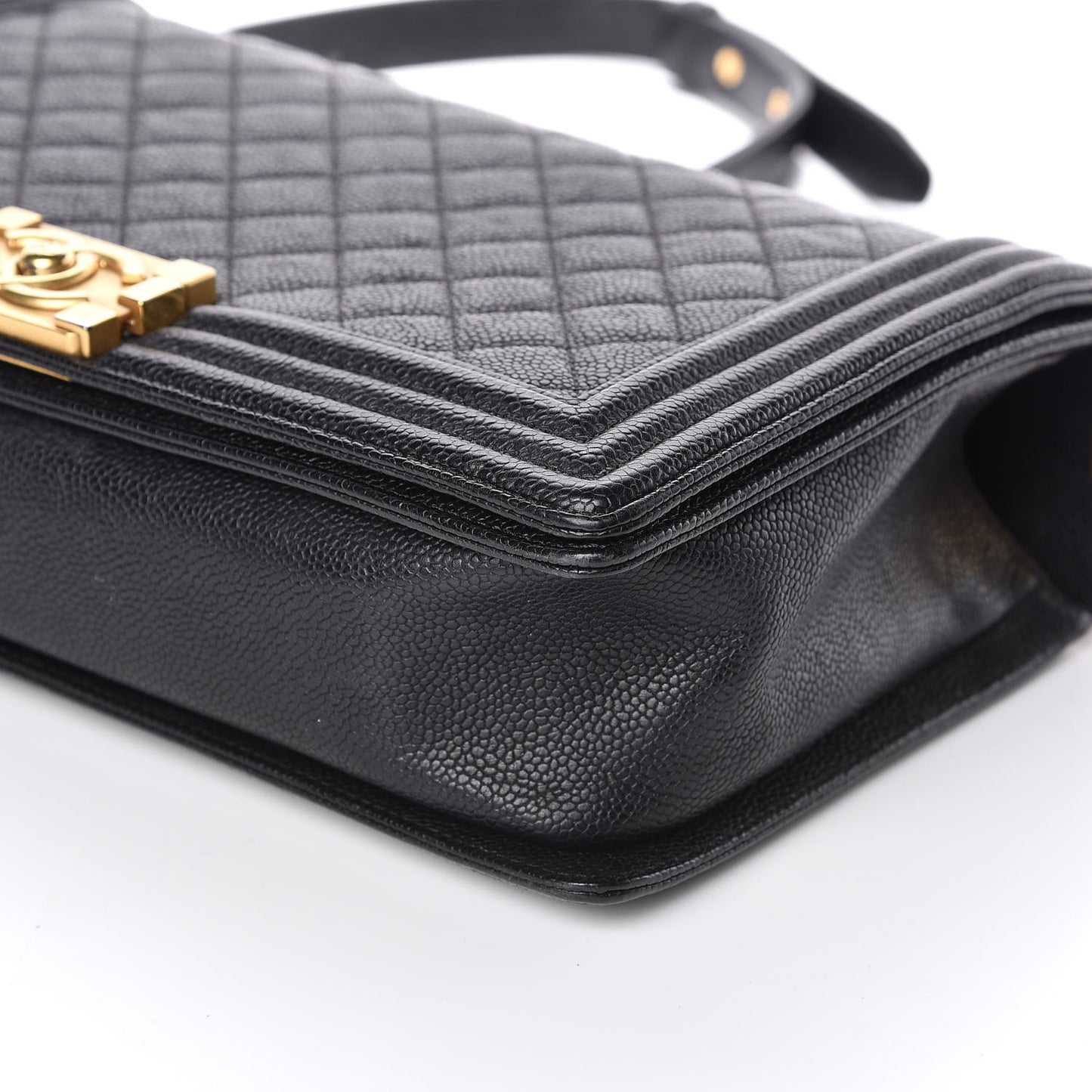 Caviar Quilted New Medium Boy Flap Black