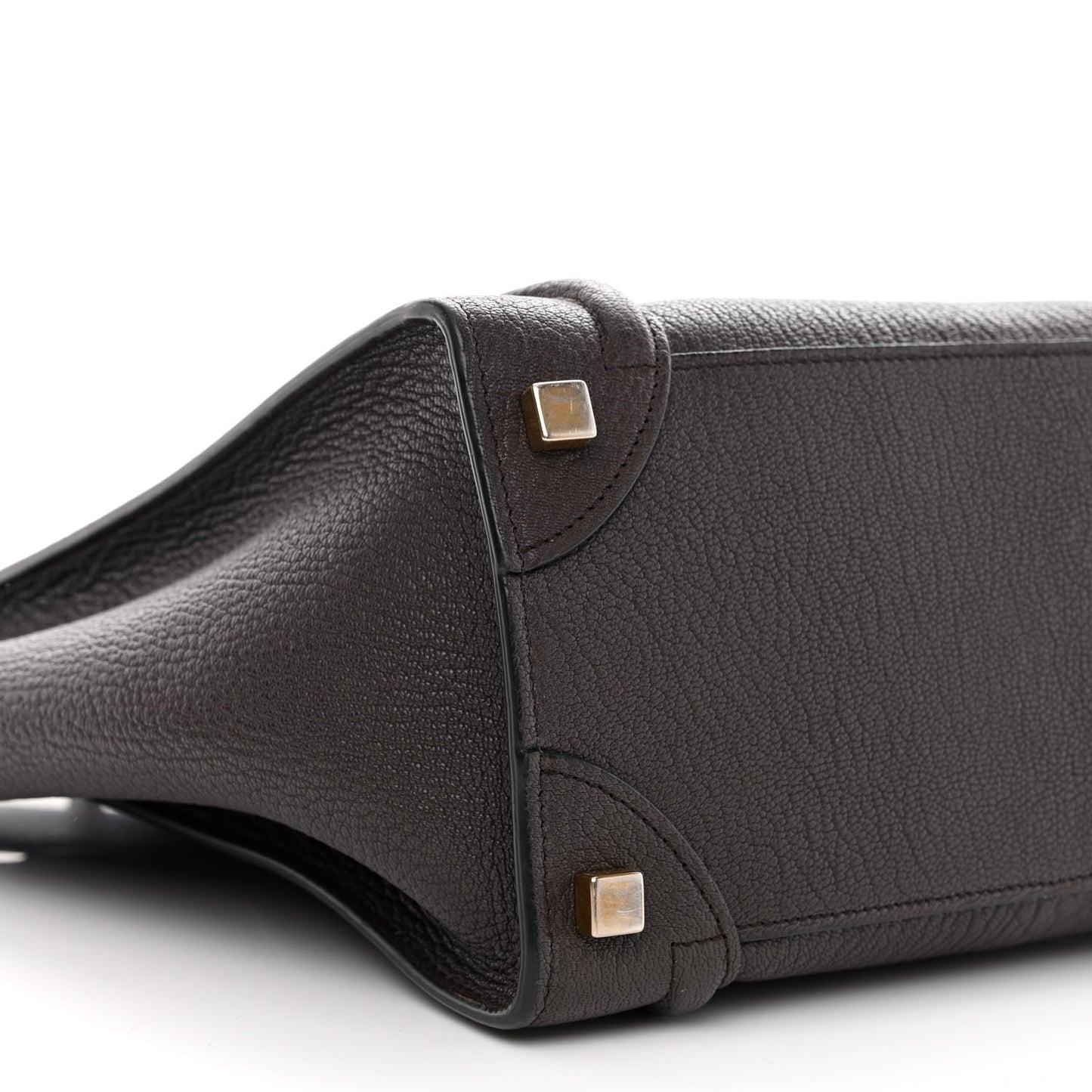 Goatskin Micro Luggage Dark Taupe