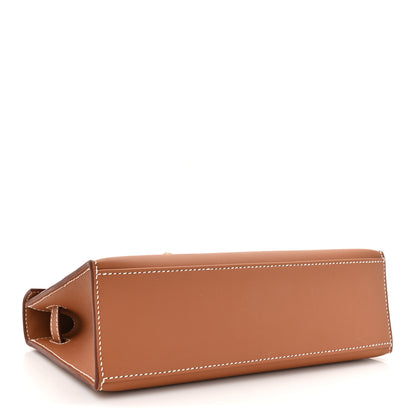 Hermes Swift Kelly Pochette Clutch Gold 4 of 8