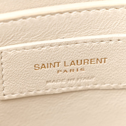 Saint Laurent Smooth Calfskin Manhattan Shoulder Bag Crema Soft 6 of 15