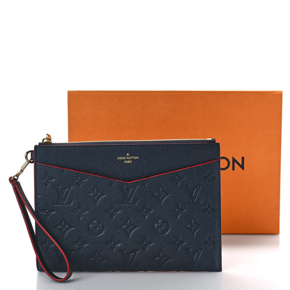 Louis Vuitton Empreinte Pochette Melanie MM Marine Rouge 9 of 9
