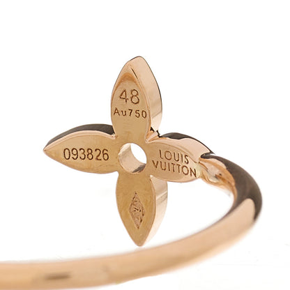 Louis Vuitton 18K Yellow Pink White Gold Diamond Idylle Blossom Ring 3 Set 48 4.5 7 of 11