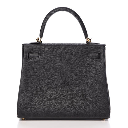 Hermes Togo Kelly Retourne 25 Black 5 of 40