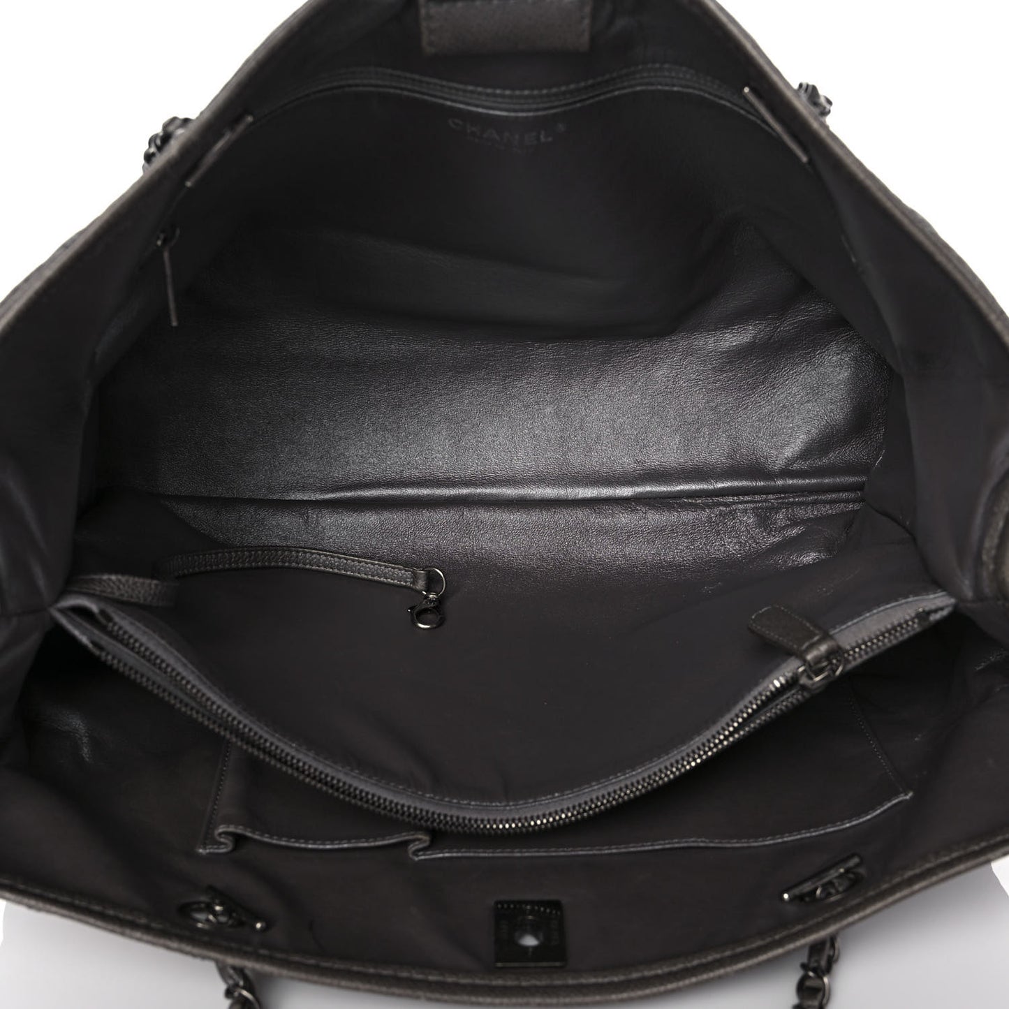 Metallic Caviar Large Be Caviar Tote Grey