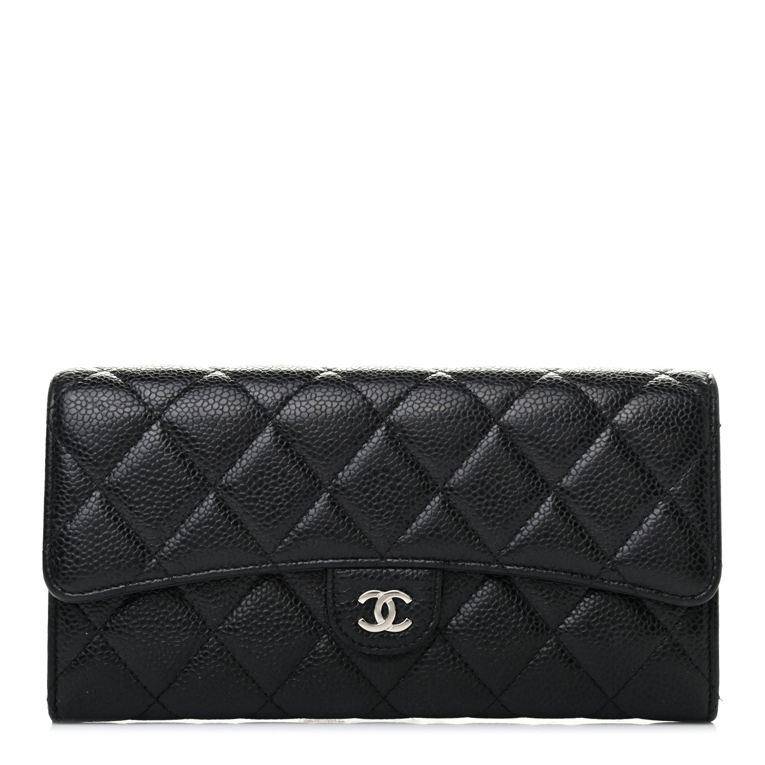 Chanel Caviar Quilted Large Flap Wallet Black 1 of 6