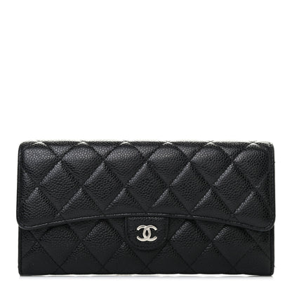 Chanel Caviar Quilted Large Flap Wallet Black 1 of 6