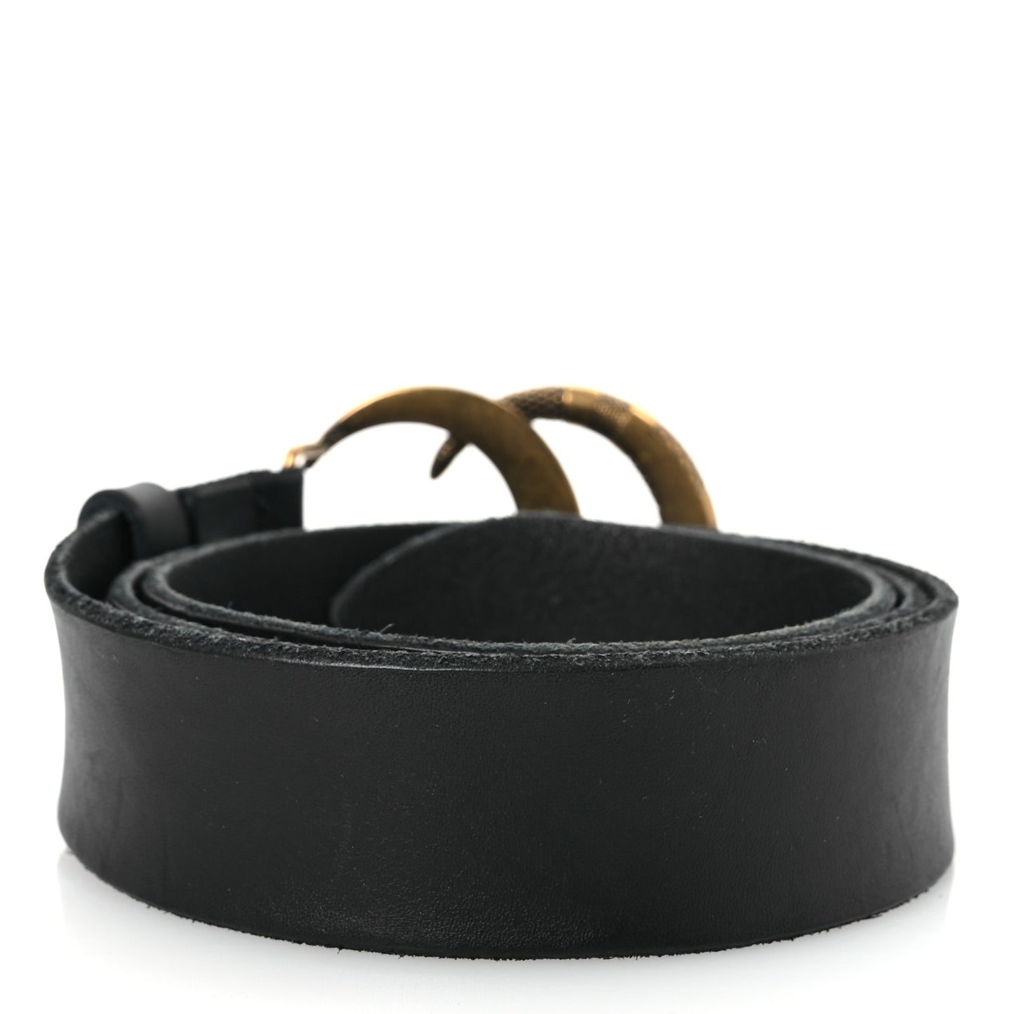Faded Calfskin Snake Double G 40mm Belt 90 36 Black