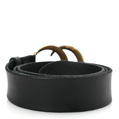 Gucci Faded Calfskin Snake Double G 40mm Belt 90 36 Black 3 of 7