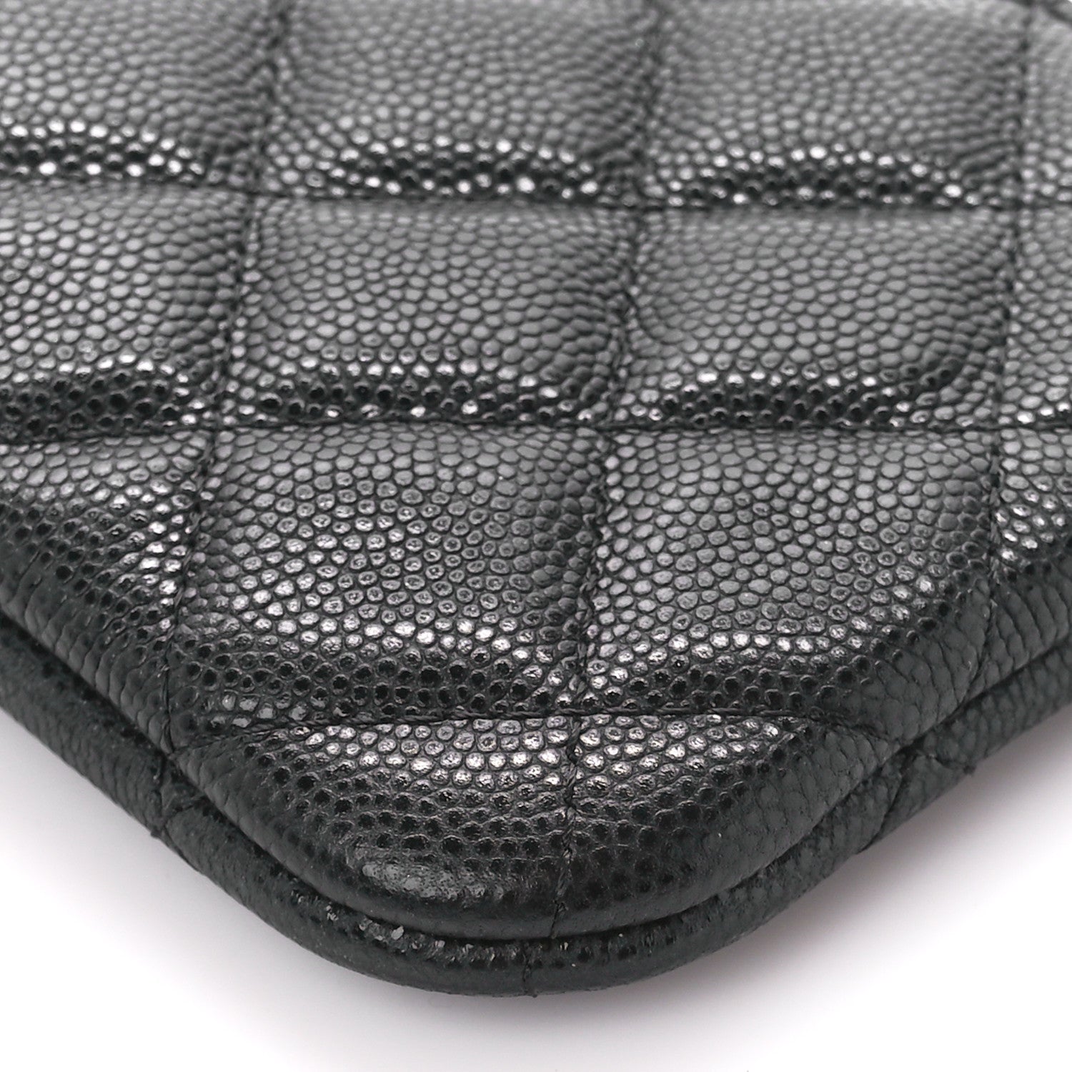 Chanel Caviar Quilted Small Cosmetic Case Black 10 of 11