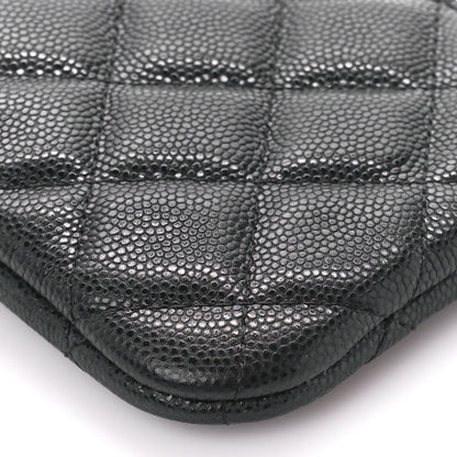 Chanel Caviar Quilted Small Cosmetic Case Black 10 of 11