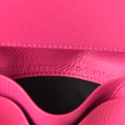 Balenciaga Smooth Calfskin Papier Flap Card Holder Rose Magenta 8 of 8