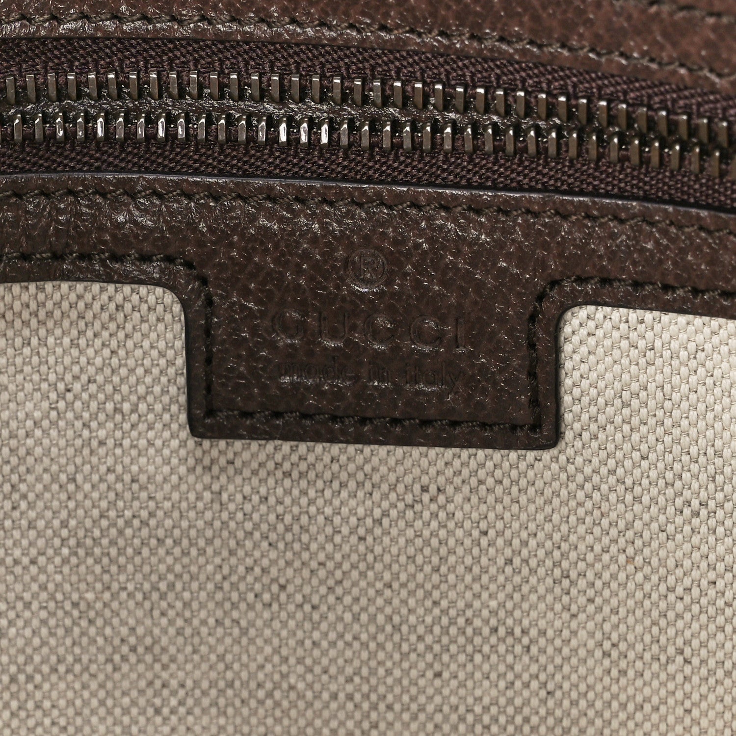 Gucci GG Supreme Monogram Textured Dollar Calfskin Web Ophidia Wristlet Shoulder Bag Beige Ebony New Acero 6 of 11
