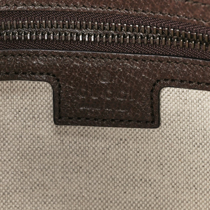 Gucci GG Supreme Monogram Textured Dollar Calfskin Web Ophidia Wristlet Shoulder Bag Beige Ebony New Acero 6 of 11