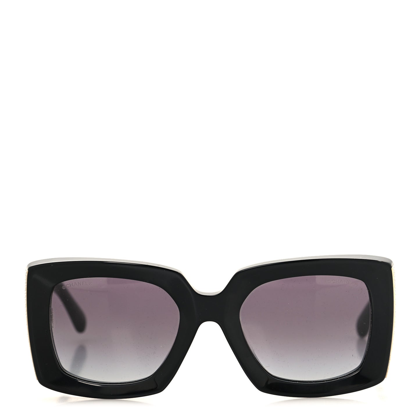 Acetate Rectangle Sunglasses 5435 Black