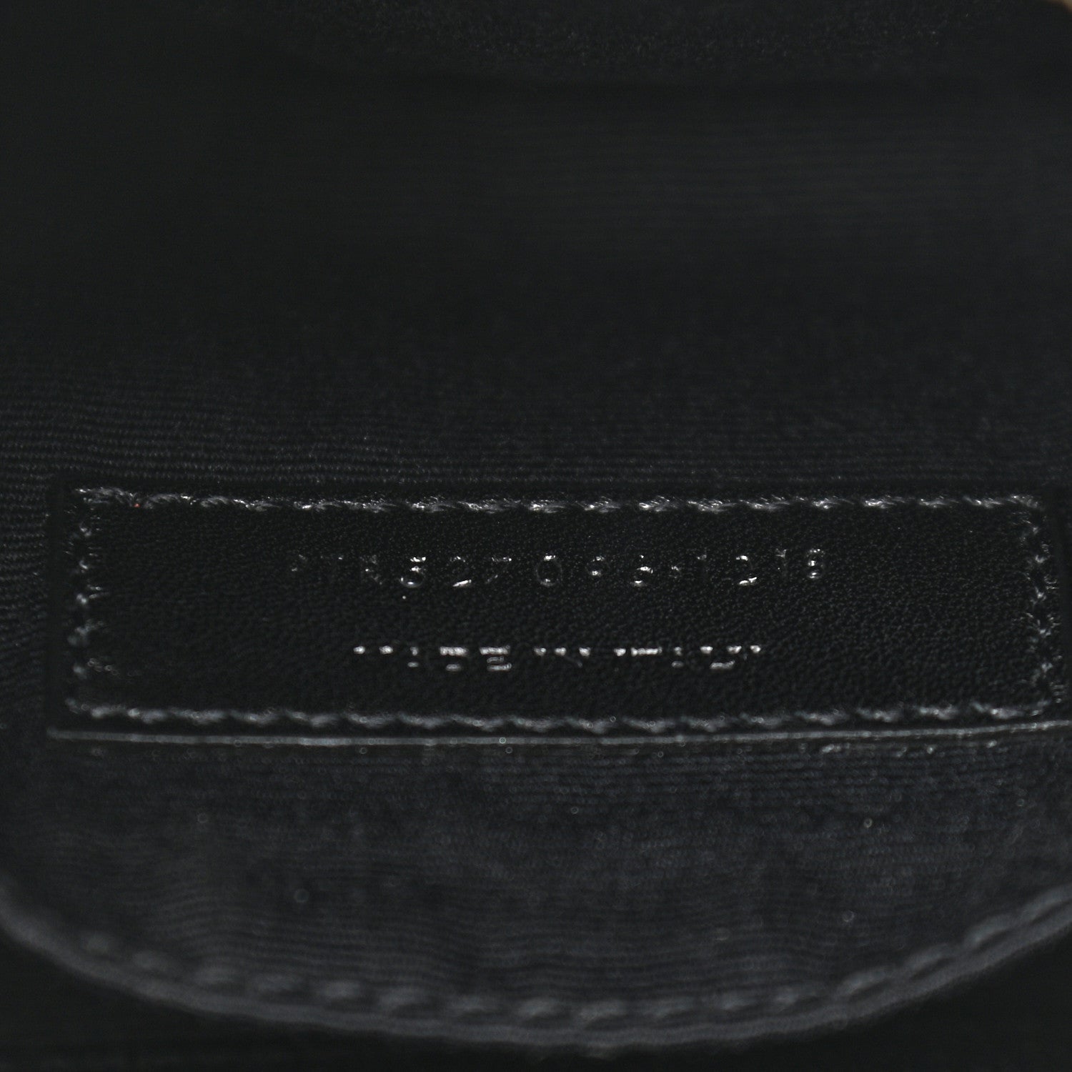 Saint Laurent Metallic Lambskin Monogram Lou Belt Bag Argento 7 of 10