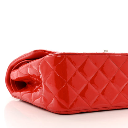 Chanel Patent Quilted Jumbo Double Flap Red 9 of 12