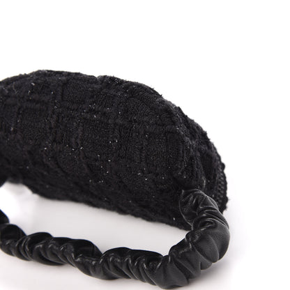 Chanel Tweed Lambskin Quilted Arm Coin Purse Black 6 of 7