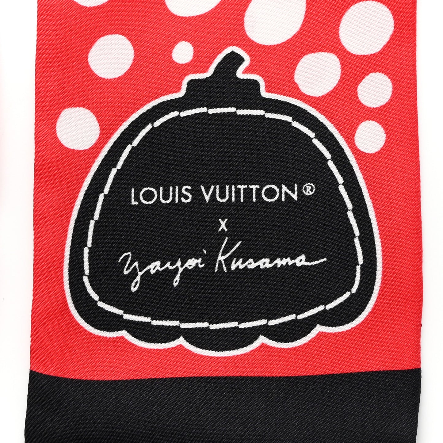 LV x YK Infinity Dots Bandeau Red White