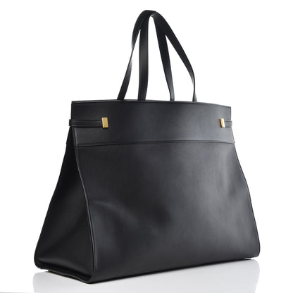 Saint Laurent Calfskin Large Manhattan Shopper Tote Black 3 of 9