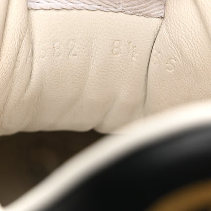 Gucci Calfskin GG Tennis Embossed Perforated Mens Interlocking G 55mm Sneakers 8.5 Black White 9 of 10