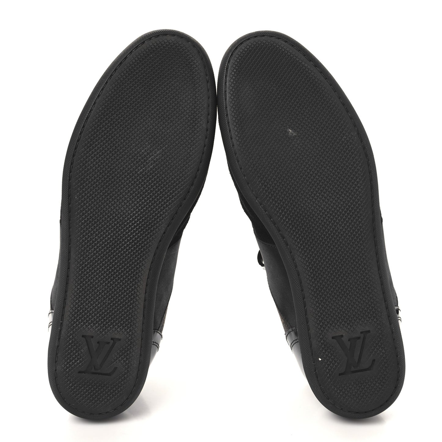 Suede Patent Monogram Move Up Sneakers 36.5 Black