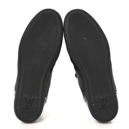 Louis Vuitton Suede Patent Monogram Move Up Sneakers 36.5 Black 6 of 8