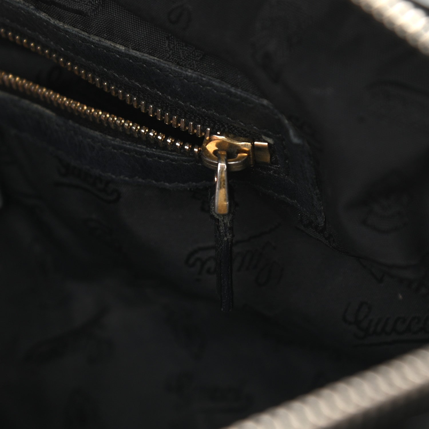Gucci Patent Medium Hysteria Top Handle Bag Black 11 of 14
