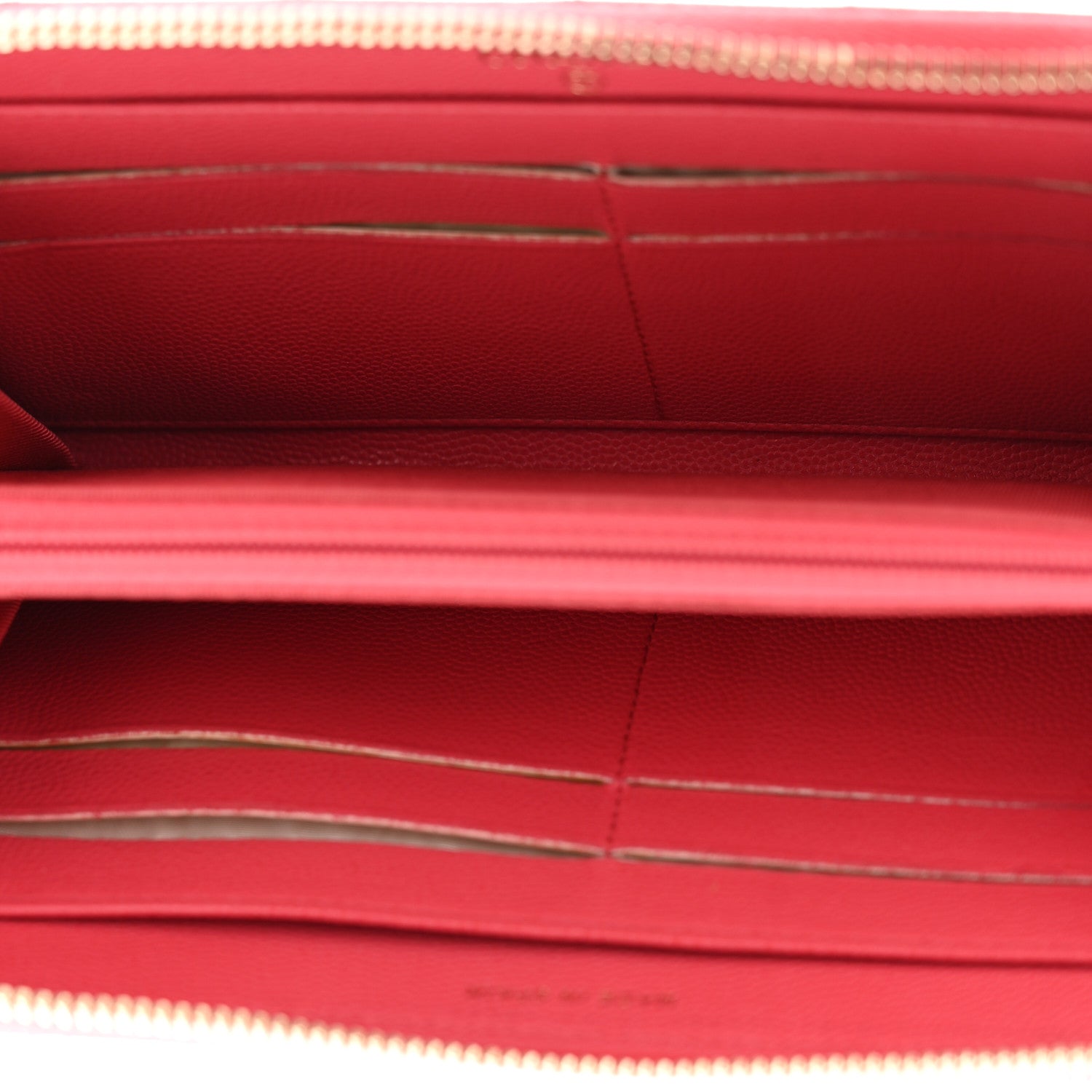 Chanel Caviar Quilted Medium Zip Around Wallet Dark Pink 5 of 15