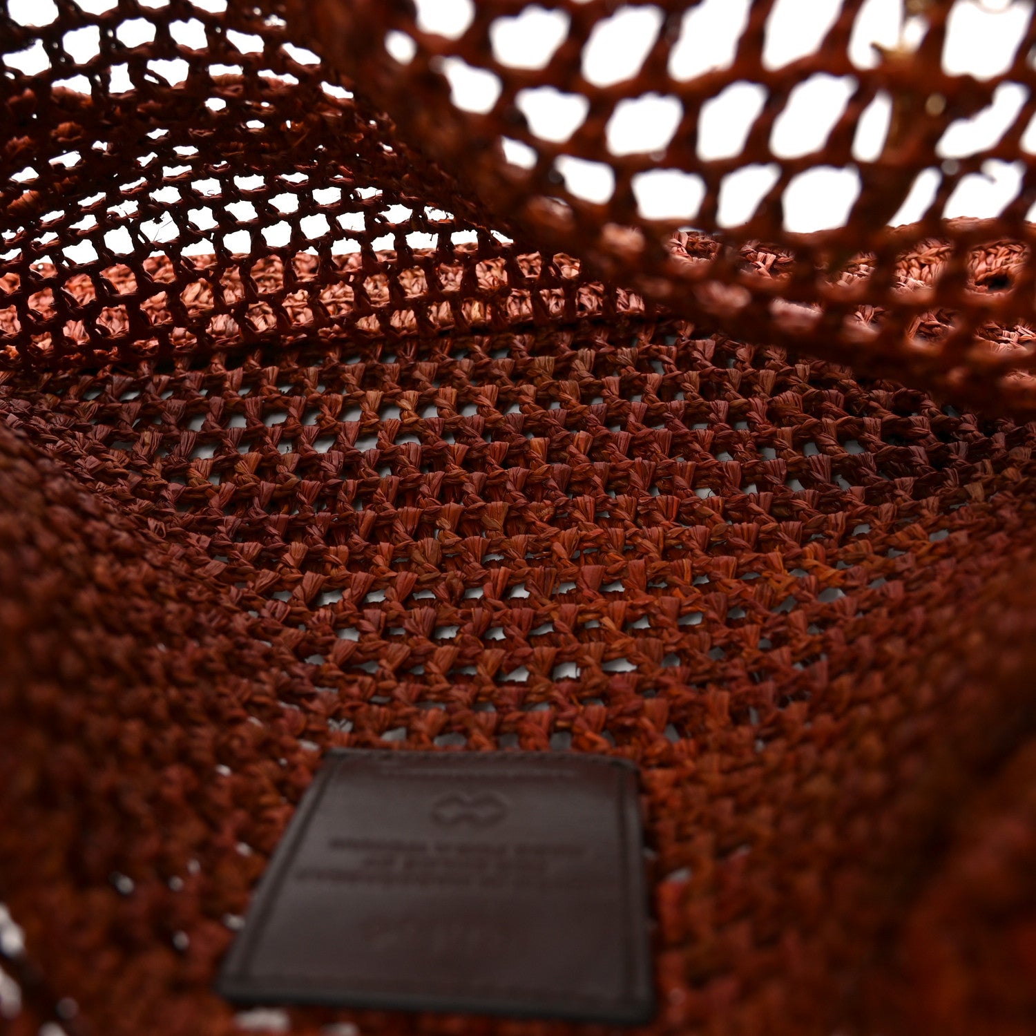 Chloe Raffia Summer Banana Tote Clay Brown 5 of 10