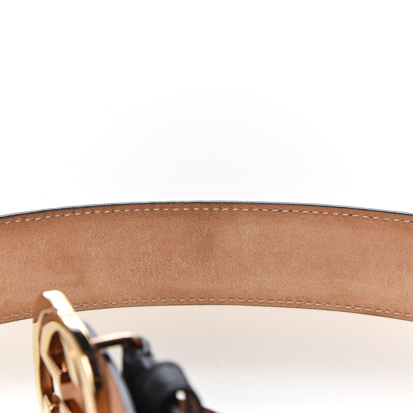 Guccissima Signature Interlocking G 37mm Belt 85 34 Black