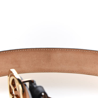 Gucci Guccissima Signature Interlocking G 37mm Belt 85 34 Black 7 of 9