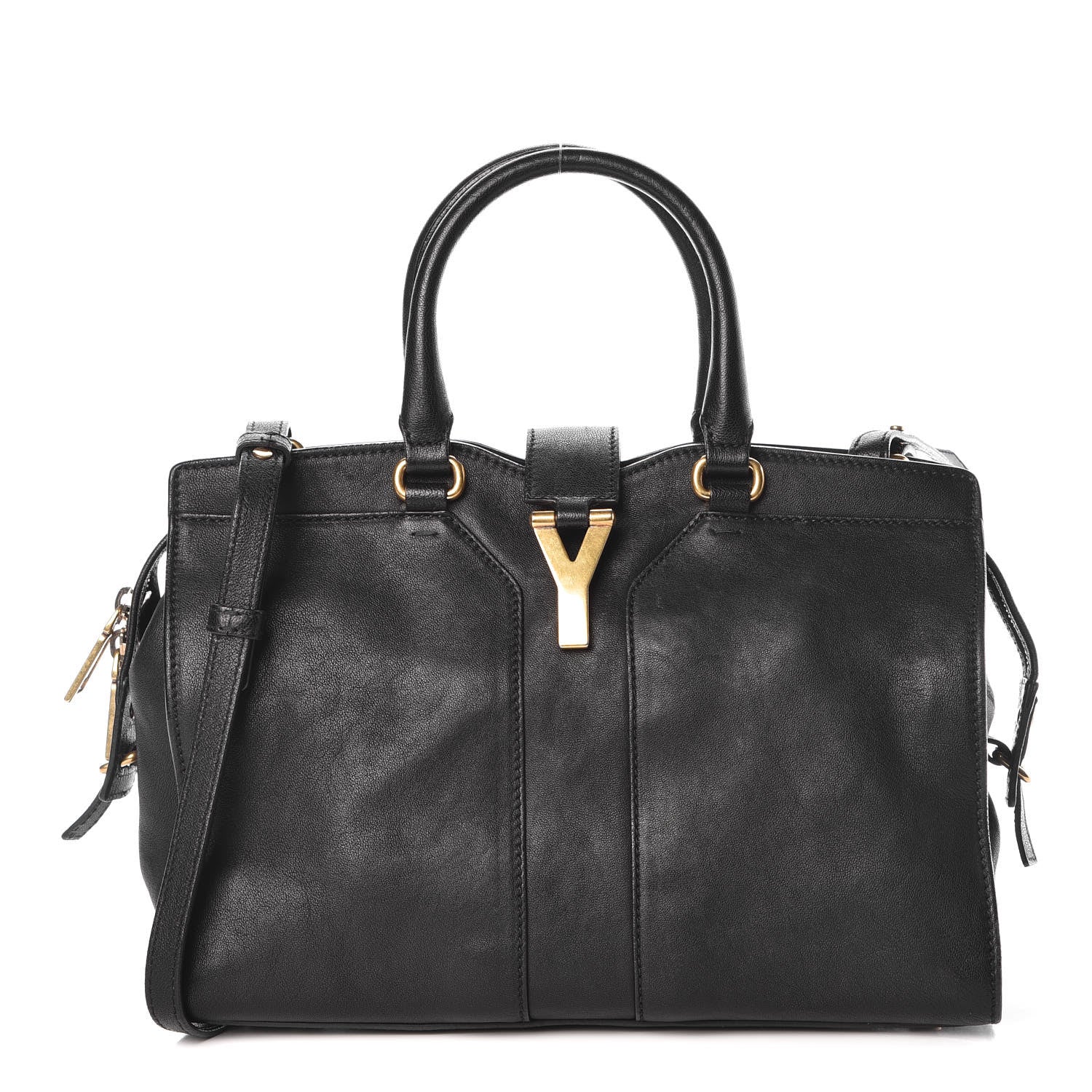 Saint Laurent Sheepskin Small Cabas ChYc Black 1 of 11