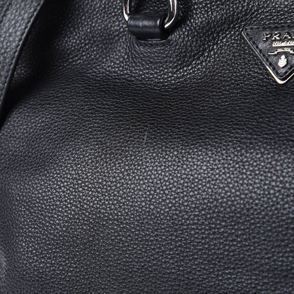 Prada Vitello Daino Shopping Tote Black 12 of 14