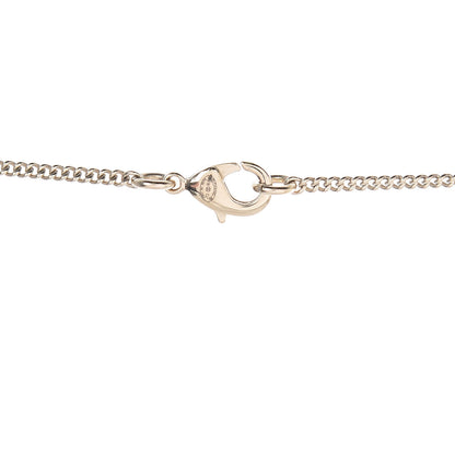Chanel Baguette Crystal Quilted CC Pendant Necklace Gold 5 of 6