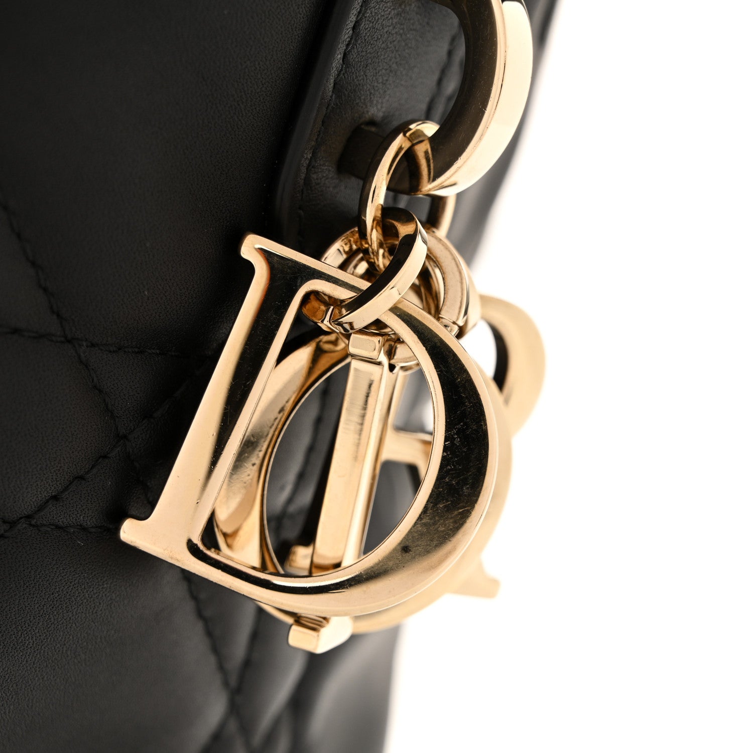 Christian Dior Calfskin Macrocannage Small Toujours Vertical Tote Black 11 of 12