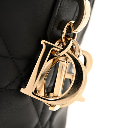 Christian Dior Calfskin Macrocannage Small Toujours Vertical Tote Black 11 of 12