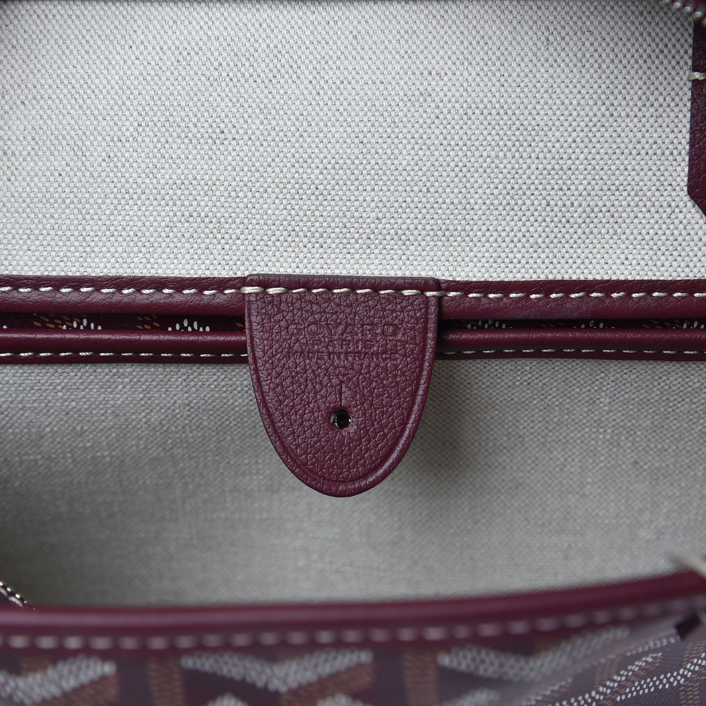 Goyardine Artois PM Burgundy