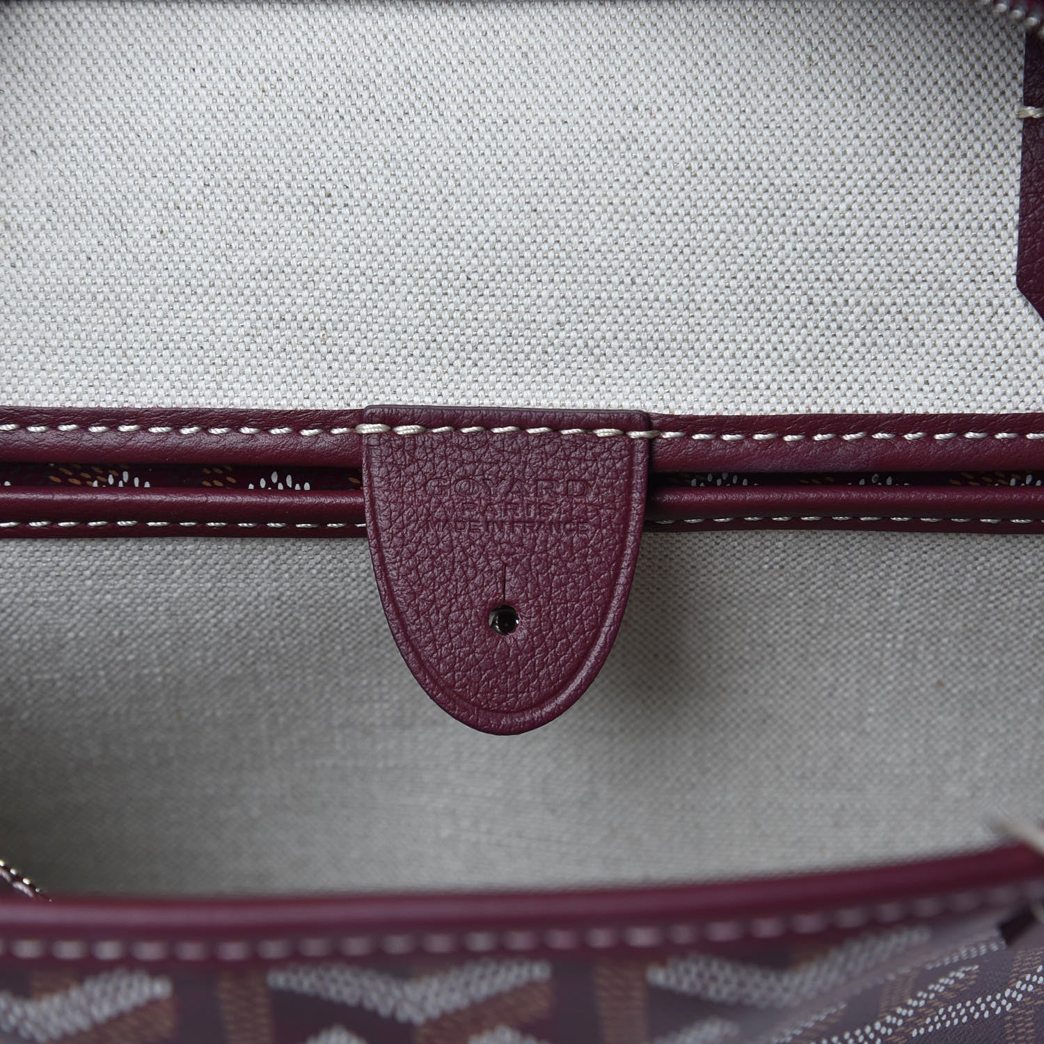 Goyard Goyardine Artois PM Burgundy 6 of 8