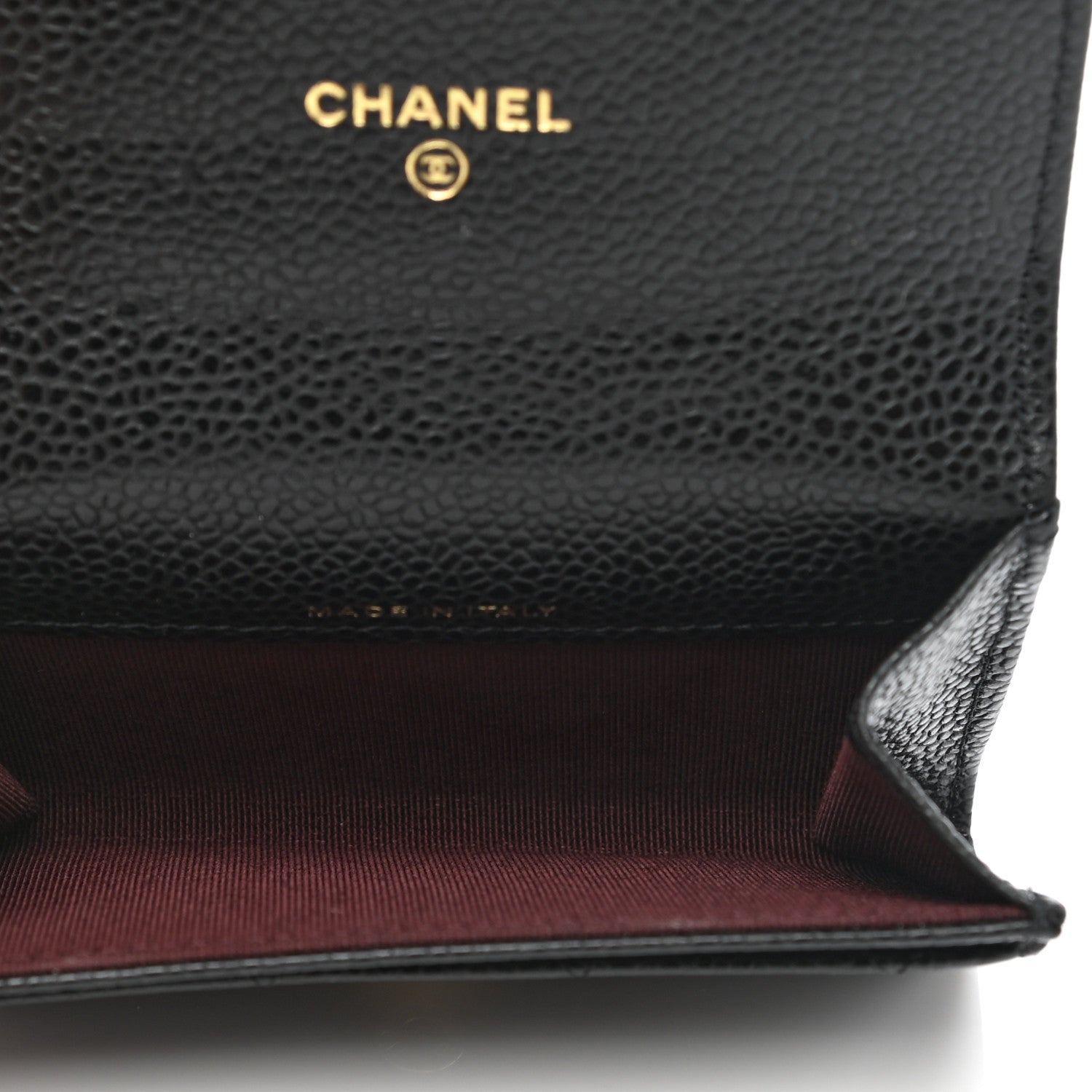 Chanel Caviar Quilted Flap Card Holder Wallet Black 5 of 9