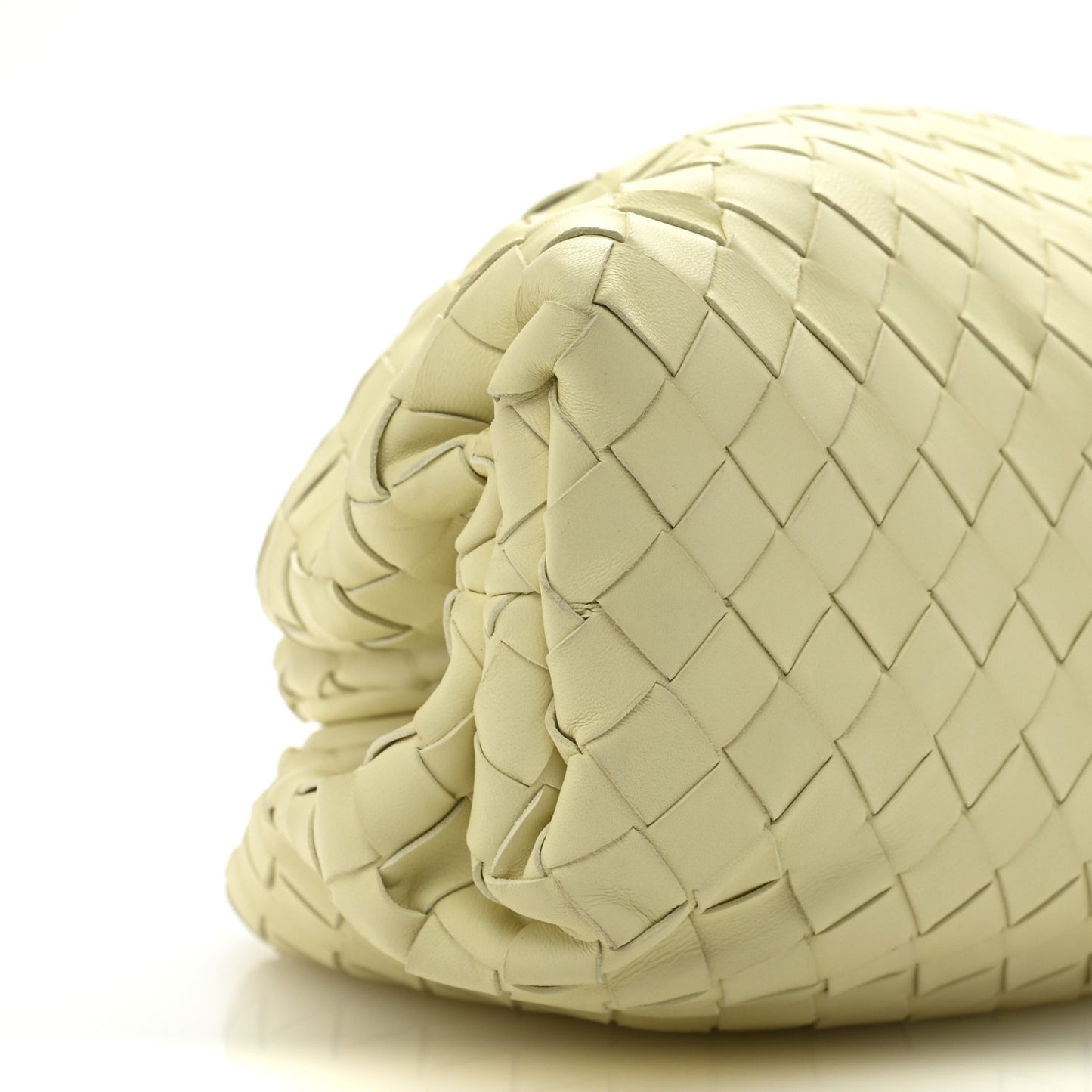Nappa Maxi Intrecciato The Pouch Oversized Clutch Ice Cream