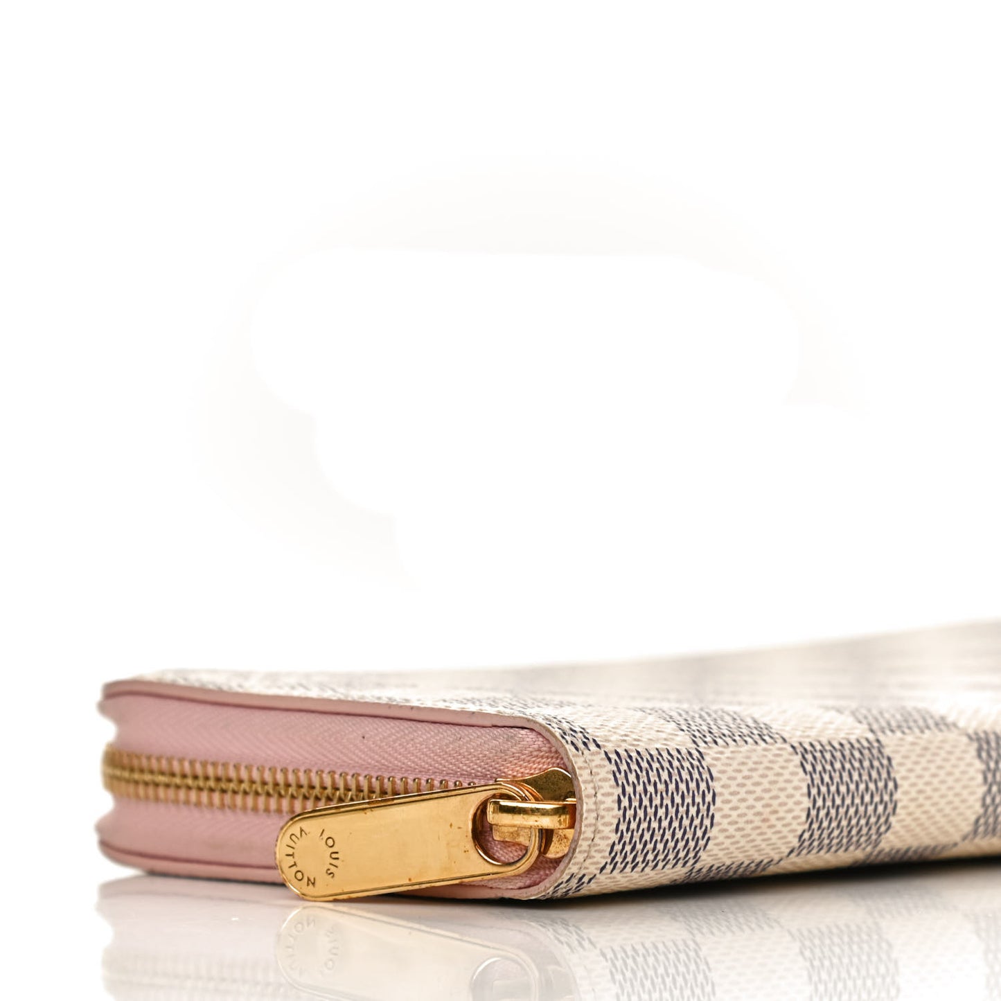Damier Azur Zippy Wallet Rose Ballerine