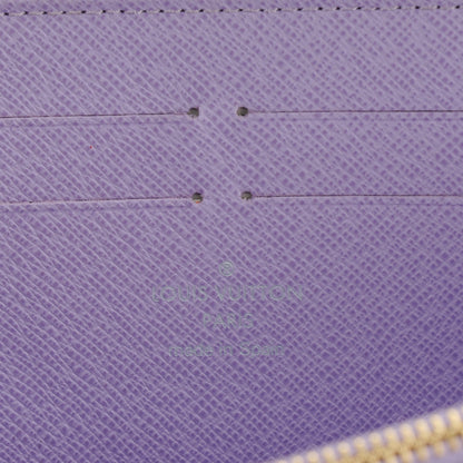 Louis Vuitton Monogram Multicolor Zippy Wallet Black Violet 6 of 7