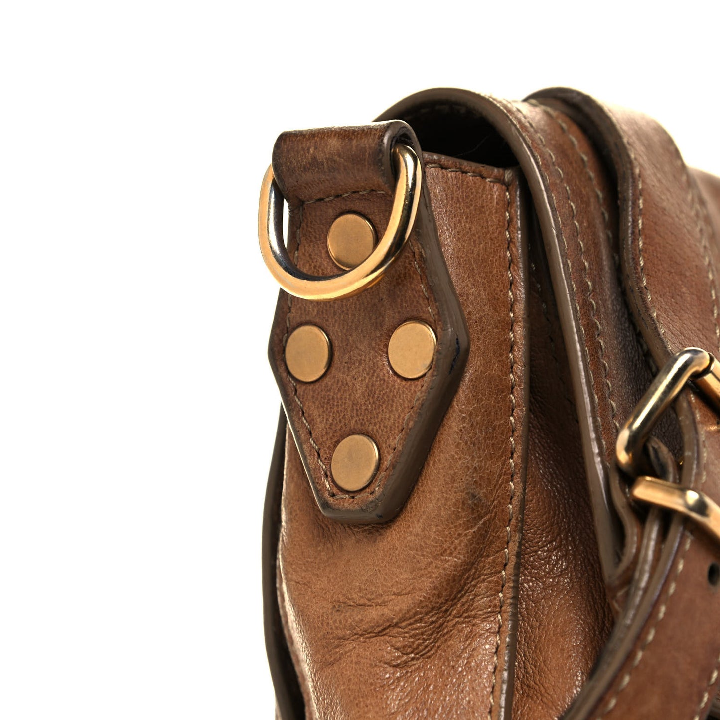 Lambskin PS1 Mini Pouch Messenger Bag Saddle