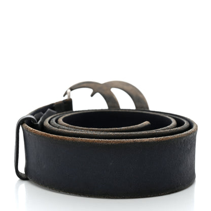 Gucci Cuoio Toscano Nickel Double Double G 40mm Belt 95 38 Blue 2 of 5